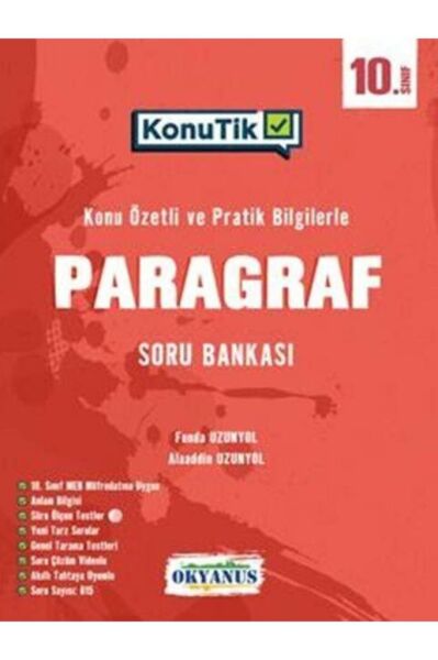 10. Sınıf Konutik Paragraf Soru Bankası