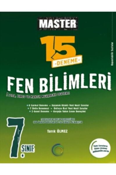 7.fen Bilgisi 15 Master Deneme Okyanus