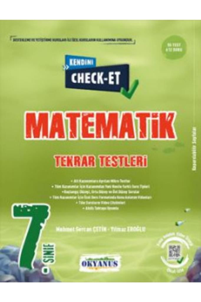7. Sınıf Check - Et Matematik Tekrar Testleri