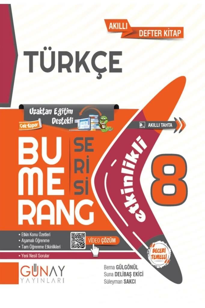 8.SINIF BUMERANG ETKİNLİKLİ TÜRKÇE