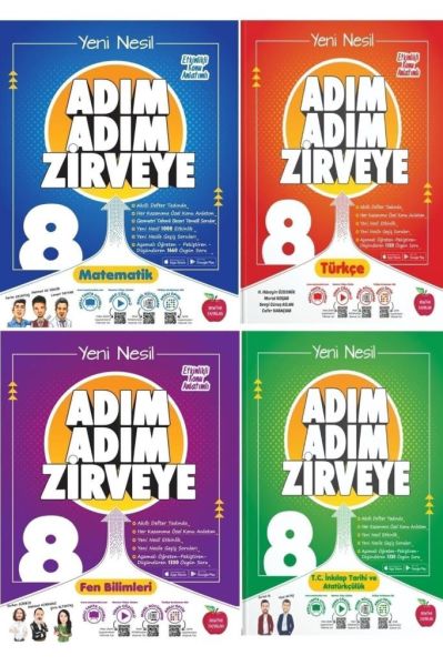 Newton 8.sınıf Lgs Adım Adım Zirveye 4'lü Konu Anlatım Set