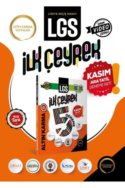 2024 LGS DENEME ALTIN KARMA İLK ÇEYREK KASIM ARA TATİLİ DENEME SETİ