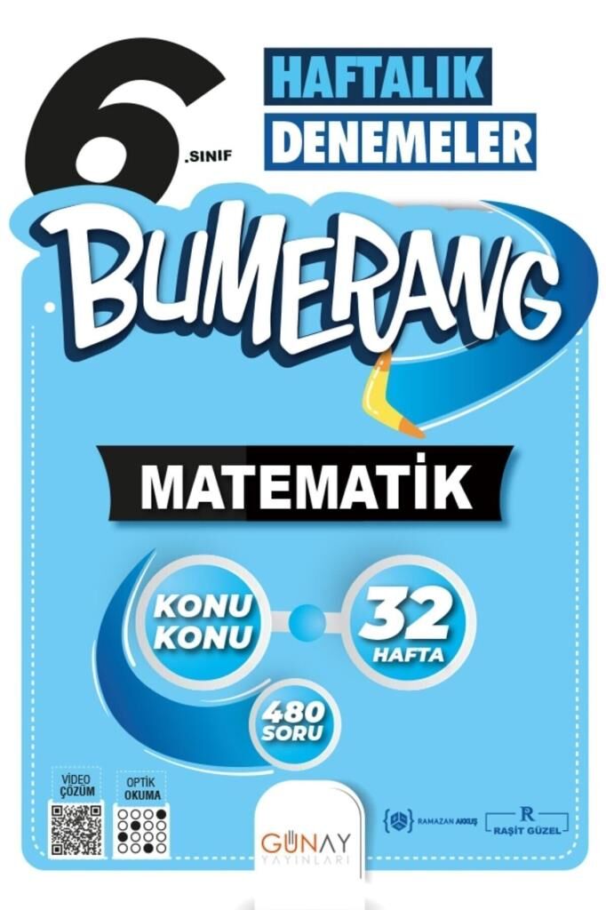6.sınıf 32 Haftalık Bumerang Matematik Soru Denemeleri