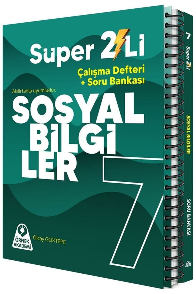 7. Sınıf Süper İkili Sosyal Bilgiler Seti 2 Kitap  Olcay Göktepe
