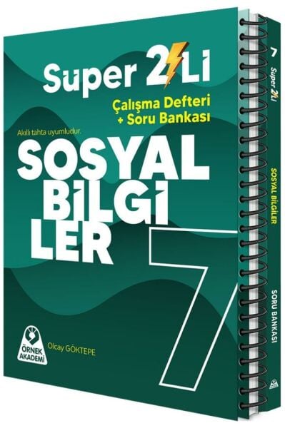 7. Sınıf Süper İkili Sosyal Bilgiler Seti 2 Kitap  Olcay Göktepe