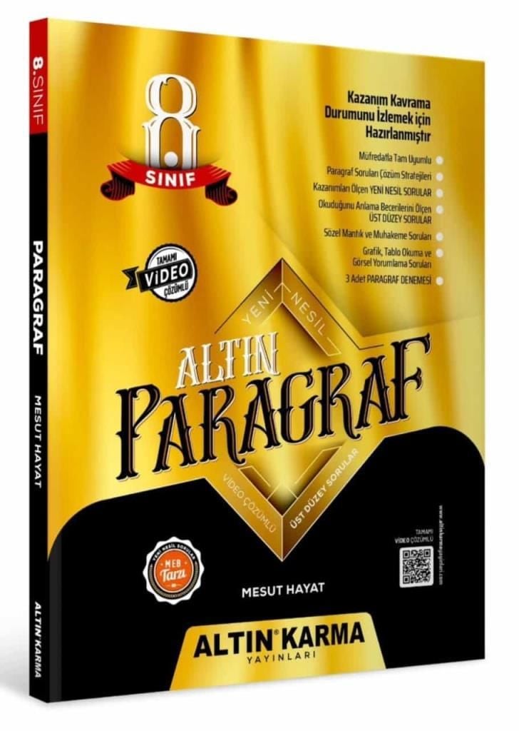 Altın Karma 8. Sınıf LGS Paragraf Soru Bankası