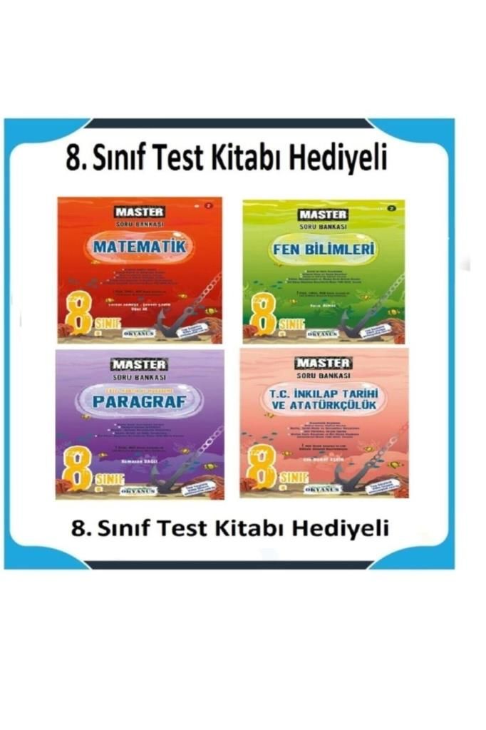 8.sınıf Master Lgs Yeni Baskı Soru Bankası Seti ( 8.sınıf Test Kitabı Hediyeli )
