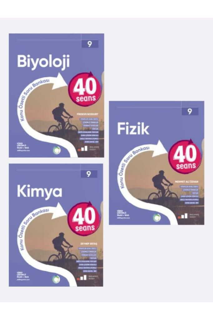 OKYANUS YAYINLARI 9.SINIF 40 SEANS SET F-K-B ( FİZİK-KİMYA-BİYOLOJİ)