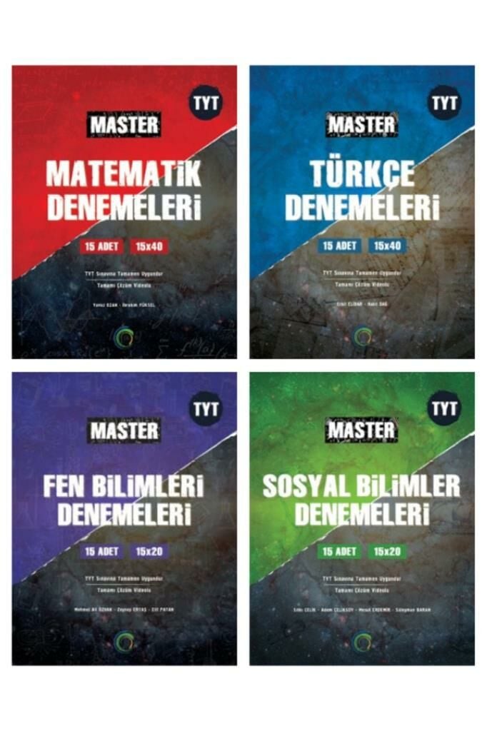 OKYANUS YAYINLARI TYT MASTER DENEME SETİ ( MATEMATİK - TÜRKÇE - FEN - SOSYAL )